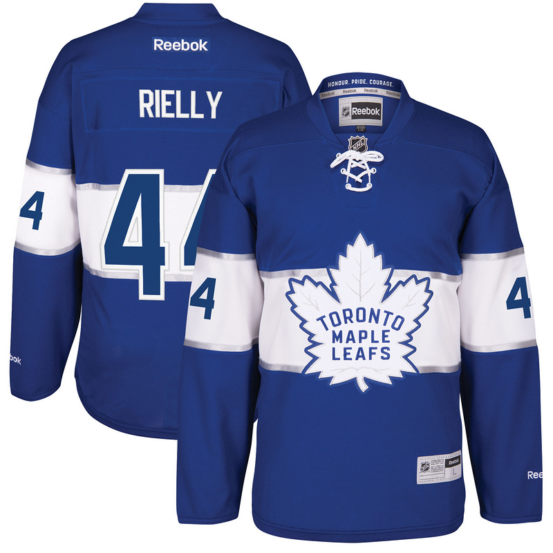 Men Toronto Maple Leafs #44 Morgan Rielly Reebok Blue 2017 Centennial Classic Premier Player Jersey->youth nhl jersey->Youth Jersey